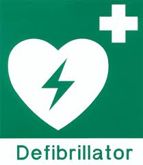 Schild Defibrillator